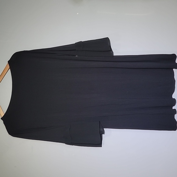 LC Lauren Conrad Bell Sleeve Black Sheer Dress - Picture 8 of 8